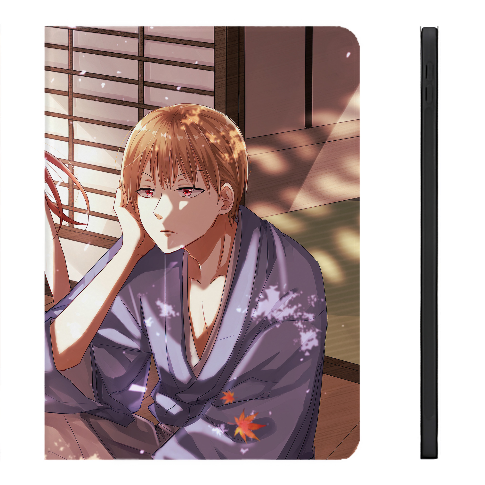 （画像用） ぎんたま 坂田銀時（さかたぎんとき） 神楽 志村新八（しむら しんぱち） GINTAMA Sakata Gintoki Kagura Shimura Shinpachi IPadケース ペンホルダー付き ブックスタイルデザイン